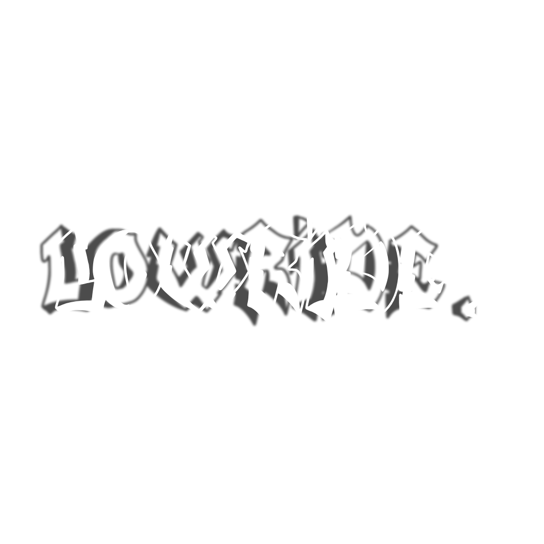 LOWRIDE. GRAFFITI DECAL